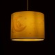 GLOBOSTAR® MOON 204-0019 Παιδικό Κρεμαστό Φωτιστικό Οροφής με Ντουί 1 x E27 AC 220-240V IP20 - Πολύχρωμο - Μ28 x Π28 x Υ24cm