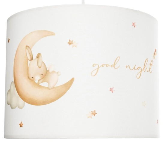GLOBOSTAR® MOON 204-0019 Παιδικό Κρεμαστό Φωτιστικό Οροφής με Ντουί 1 x E27 AC 220-240V IP20 - Πολύχρωμο - Μ28 x Π28 x Υ24cm