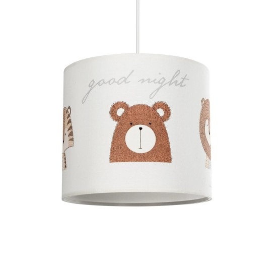 GLOBOSTAR® BEAR 204-0021 Παιδικό Κρεμαστό Φωτιστικό Οροφής με Ντουί 1 x E27 AC 220-240V IP20 - Πολύχρωμο - Μ24 x Π24 x Υ23cm