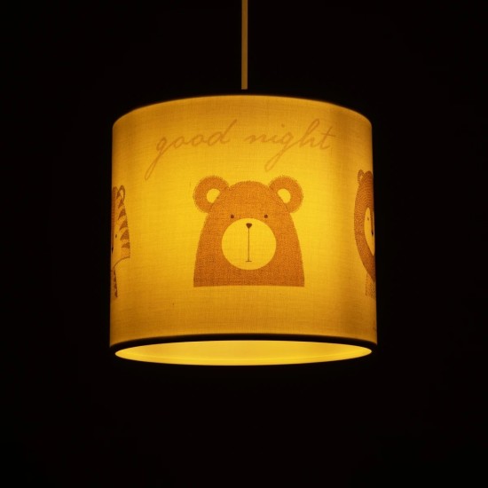 GLOBOSTAR® BEAR 204-0021 Παιδικό Κρεμαστό Φωτιστικό Οροφής με Ντουί 1 x E27 AC 220-240V IP20 - Πολύχρωμο - Μ24 x Π24 x Υ23cm GLOBOSTAR® BEAR 204-0021 Παιδικό Κρεμαστό Φωτιστικό Οροφής με Ντουί 1 x E27 AC 220-240V IP20 - Πολύχρωμο - Μ24 x Π24 x Υ23cm