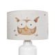 GLOBOSTAR® OWL 204-0024 Παιδικό Επιτραπέζιο Φωτιστικό Πορτατίφ με Ντουί 1 x E27 AC 220-240V IP20 - Πολύχρωμο - Μ24 x Π24 x Υ32cm