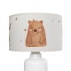 GLOBOSTAR® OWL 204-0024 Παιδικό Επιτραπέζιο Φωτιστικό Πορτατίφ με Ντουί 1 x E27 AC 220-240V IP20 - Πολύχρωμο - Μ24 x Π24 x Υ32cm