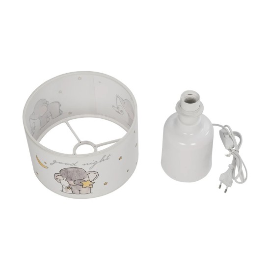 GLOBOSTAR® ELEPHANT 204-0025 Παιδικό Επιτραπέζιο Φωτιστικό Πορτατίφ με Ντουί 1 x E27 AC 220-240V IP20 - Πολύχρωμο - Μ24 x Π24 x Υ32cm GLOBOSTAR® ELEPHANT 204-0025 Παιδικό Επιτραπέζιο Φωτιστικό Πορτατίφ με Ντουί 1 x E27 AC 220-240V IP20 - Πολύχρωμο - Μ24 x Π24 x Υ32cm