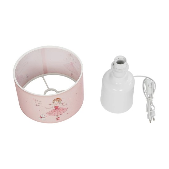 GLOBOSTAR® BALLERINA 204-0029 Παιδικό Επιτραπέζιο Φωτιστικό Πορτατίφ με Ντουί 1 x E27 AC 220-240V IP20 - Πολύχρωμο - Μ24 x Π24 x Υ32cm GLOBOSTAR® BALLERINA 204-0029 Παιδικό Επιτραπέζιο Φωτιστικό Πορτατίφ με Ντουί 1 x E27 AC 220-240V IP20 - Πολύχρωμο - Μ24 x Π24 x Υ32cm