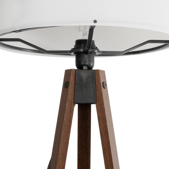 GLOBOSTAR® SAGA 204-0032 Μοντέρνο Επιδαπέδιο Φωτιστικό με Ντουί 1 x E27 AC 220-240V IP20 - Καφέ & Λευκό - Μ38 x Π38 x Υ140cm GLOBOSTAR® SAGA 204-0032 Μοντέρνο Επιδαπέδιο Φωτιστικό με Ντουί 1 x E27 AC 220-240V IP20 - Καφέ & Λευκό - Μ38 x Π38 x Υ140cm
