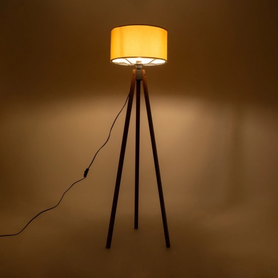 GLOBOSTAR® SAGA 204-0033 Μοντέρνο Επιδαπέδιο Φωτιστικό με Ντουί 1 x E27 AC 220-240V IP20 - Καφέ & Κίτρινο - Μ38 x Π38 x Υ140cm GLOBOSTAR® SAGA 204-0033 Μοντέρνο Επιδαπέδιο Φωτιστικό με Ντουί 1 x E27 AC 220-240V IP20 - Καφέ & Κίτρινο - Μ38 x Π38 x Υ140cm