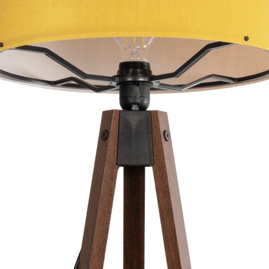 GLOBOSTAR® SAGA 204-0033 Μοντέρνο Επιδαπέδιο Φωτιστικό με Ντουί 1 x E27 AC 220-240V IP20 - Καφέ & Κίτρινο - Μ38 x Π38 x Υ140cm GLOBOSTAR® SAGA 204-0033 Μοντέρνο Επιδαπέδιο Φωτιστικό με Ντουί 1 x E27 AC 220-240V IP20 - Καφέ & Κίτρινο - Μ38 x Π38 x Υ140cm