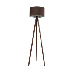 GLOBOSTAR® SAGA 204-0034 Μοντέρνο Επιδαπέδιο Φωτιστικό με Ντουί 1 x E27 AC 220-240V IP20 - Καφέ - Μ38 x Π38 x Υ140cm