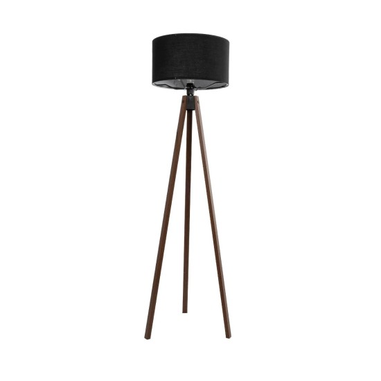 GLOBOSTAR® SAGA 204-0038 Μοντέρνο Επιδαπέδιο Φωτιστικό με Ντουί 1 x E27 AC 220-240V IP20 - Καφέ & Μαύρο - Μ38 x Π38 x Υ140cm