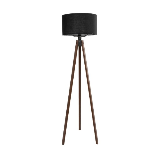 GLOBOSTAR® SAGA 204-0038 Μοντέρνο Επιδαπέδιο Φωτιστικό με Ντουί 1 x E27 AC 220-240V IP20 - Καφέ & Μαύρο - Μ38 x Π38 x Υ140cm
