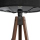 GLOBOSTAR® SAGA 204-0038 Μοντέρνο Επιδαπέδιο Φωτιστικό με Ντουί 1 x E27 AC 220-240V IP20 - Καφέ & Μαύρο - Μ38 x Π38 x Υ140cm