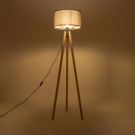 GLOBOSTAR® SAGA 204-0044 Μοντέρνο Επιδαπέδιο Φωτιστικό με Ντουί 1 x E27 AC 220-240V IP20 - Μπεζ & Γκρι - Μ38 x Π38 x Υ140cm GLOBOSTAR® SAGA 204-0044 Μοντέρνο Επιδαπέδιο Φωτιστικό με Ντουί 1 x E27 AC 220-240V IP20 - Μπεζ & Γκρι - Μ38 x Π38 x Υ140cm