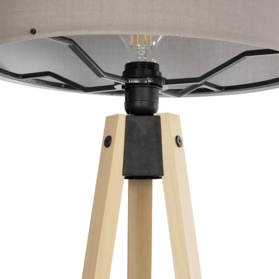 GLOBOSTAR® SAGA 204-0048 Μοντέρνο Επιδαπέδιο Φωτιστικό με Ντουί 1 x E27 AC 220-240V IP20 - Μπεζ & Γκρι - Μ38 x Π38 x Υ140cm GLOBOSTAR® SAGA 204-0048 Μοντέρνο Επιδαπέδιο Φωτιστικό με Ντουί 1 x E27 AC 220-240V IP20 - Μπεζ & Γκρι - Μ38 x Π38 x Υ140cm