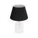 GLOBOSTAR® TRANS 204-0054 Μοντέρνο Επιτραπέζιο Φωτιστικό Πορτατίφ με Ντουί 1 x E27 AC 220-240V IP20 - Διάφανο & Μαύρο - Μ22 x Π22 x Υ34cm GLOBOSTAR® TRANS 204-0054 Μοντέρνο Επιτραπέζιο Φωτιστικό Πορτατίφ με Ντουί 1 x E27 AC 220-240V IP20 - Διάφανο & Μαύρο - Μ22 x Π22 x Υ34cm