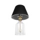 GLOBOSTAR® TRANS 204-0054 Μοντέρνο Επιτραπέζιο Φωτιστικό Πορτατίφ με Ντουί 1 x E27 AC 220-240V IP20 - Διάφανο & Μαύρο - Μ22 x Π22 x Υ34cm GLOBOSTAR® TRANS 204-0054 Μοντέρνο Επιτραπέζιο Φωτιστικό Πορτατίφ με Ντουί 1 x E27 AC 220-240V IP20 - Διάφανο & Μαύρο - Μ22 x Π22 x Υ34cm