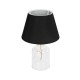GLOBOSTAR® TRANS 204-0054 Μοντέρνο Επιτραπέζιο Φωτιστικό Πορτατίφ με Ντουί 1 x E27 AC 220-240V IP20 - Διάφανο & Μαύρο - Μ22 x Π22 x Υ34cm GLOBOSTAR® TRANS 204-0054 Μοντέρνο Επιτραπέζιο Φωτιστικό Πορτατίφ με Ντουί 1 x E27 AC 220-240V IP20 - Διάφανο & Μαύρο - Μ22 x Π22 x Υ34cm
