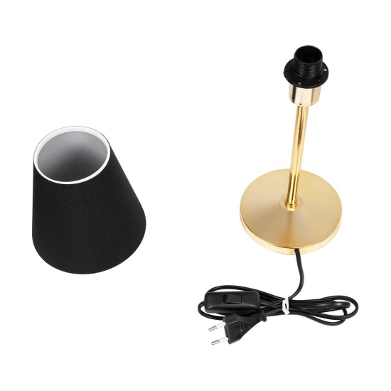 GLOBOSTAR® GLOSSY 204-0056 Μοντέρνο Επιτραπέζιο Φωτιστικό Πορτατίφ με Ντουί 1 x E14 AC 220-240V IP20 - Χρυσό & Μαύρο - Μ14 x Π14 x Υ36cm GLOBOSTAR® GLOSSY 204-0056 Μοντέρνο Επιτραπέζιο Φωτιστικό Πορτατίφ με Ντουί 1 x E14 AC 220-240V IP20 - Χρυσό & Μαύρο - Μ14 x Π14 x Υ36cm