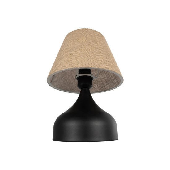 GLOBOSTAR® PYRAMID 204-0057 Μοντέρνο Επιτραπέζιο Φωτιστικό Πορτατίφ με Ντουί 1 x E27 AC 220-240V IP20 - Μαύρο & Μπεζ - Μ22 x Π22 x Υ30cm GLOBOSTAR® PYRAMID 204-0057 Μοντέρνο Επιτραπέζιο Φωτιστικό Πορτατίφ με Ντουί 1 x E27 AC 220-240V IP20 - Μαύρο & Μπεζ - Μ22 x Π22 x Υ30cm