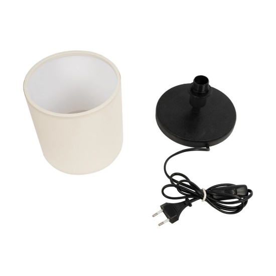 GLOBOSTAR® MINNIE 204-0062 Μοντέρνο Επιτραπέζιο Φωτιστικό Πορτατίφ με Ντουί 1 x E14 AC 220-240V IP20 - Μαύρο & Μπεζ - Μ15 x Π15 x Υ21cm GLOBOSTAR® MINNIE 204-0062 Μοντέρνο Επιτραπέζιο Φωτιστικό Πορτατίφ με Ντουί 1 x E14 AC 220-240V IP20 - Μαύρο & Μπεζ - Μ15 x Π15 x Υ21cm