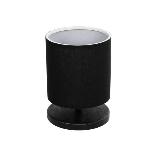 GLOBOSTAR® MINNIE 204-0063 Μοντέρνο Επιτραπέζιο Φωτιστικό Πορτατίφ με Ντουί 1 x E14 AC 220-240V IP20 - Μαύρο - Μ15 x Π15 x Υ21cm