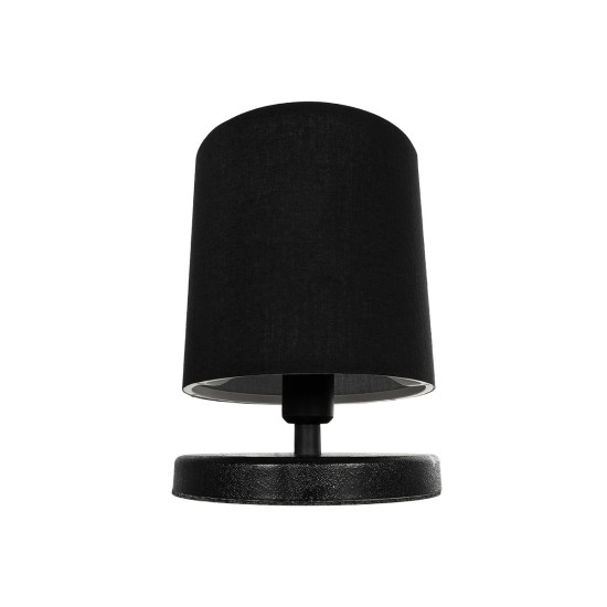 GLOBOSTAR® MINNIE 204-0063 Μοντέρνο Επιτραπέζιο Φωτιστικό Πορτατίφ με Ντουί 1 x E14 AC 220-240V IP20 - Μαύρο - Μ15 x Π15 x Υ21cm