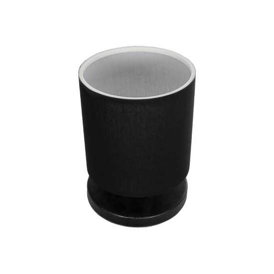 GLOBOSTAR® MINNIE 204-0063 Μοντέρνο Επιτραπέζιο Φωτιστικό Πορτατίφ με Ντουί 1 x E14 AC 220-240V IP20 - Μαύρο - Μ15 x Π15 x Υ21cm