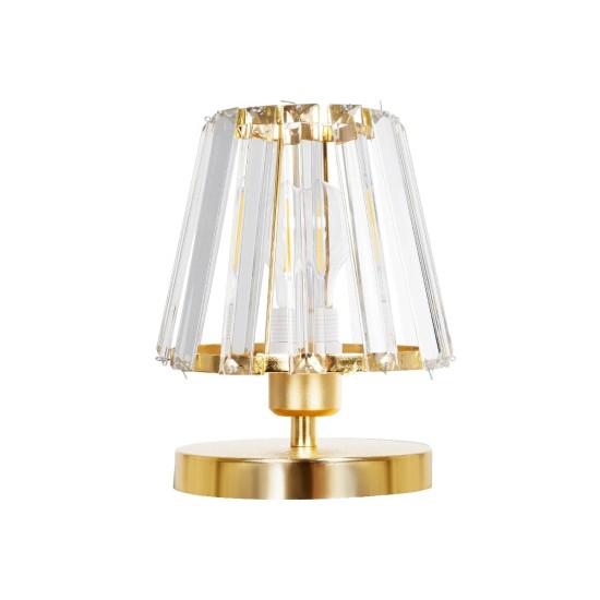 GLOBOSTAR® GLASSY 204-0064 Μοντέρνο Επιτραπέζιο Φωτιστικό Πορτατίφ με Ντουί 1 x E27 AC 220-240V IP20 - Χρυσό & Διάφανο - Μ18 x Π180 x Υ22cm GLOBOSTAR® GLASSY 204-0064 Μοντέρνο Επιτραπέζιο Φωτιστικό Πορτατίφ με Ντουί 1 x E27 AC 220-240V IP20 - Χρυσό & Διάφανο - Μ18 x Π180 x Υ22cm