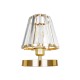 GLOBOSTAR® GLASSY 204-0064 Μοντέρνο Επιτραπέζιο Φωτιστικό Πορτατίφ με Ντουί 1 x E27 AC 220-240V IP20 - Χρυσό & Διάφανο - Μ18 x Π180 x Υ22cm GLOBOSTAR® GLASSY 204-0064 Μοντέρνο Επιτραπέζιο Φωτιστικό Πορτατίφ με Ντουί 1 x E27 AC 220-240V IP20 - Χρυσό & Διάφανο - Μ18 x Π180 x Υ22cm