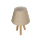 GLOBOSTAR® CAP 204-0067 Μοντέρνο Επιτραπέζιο Φωτιστικό Πορτατίφ με Ντουί 1 x E27 AC 220-240V IP20 - Καφέ & Μπεζ - Μ22 x Π22 x Υ33cm GLOBOSTAR® CAP 204-0067 Μοντέρνο Επιτραπέζιο Φωτιστικό Πορτατίφ με Ντουί 1 x E27 AC 220-240V IP20 - Καφέ & Μπεζ - Μ22 x Π22 x Υ33cm