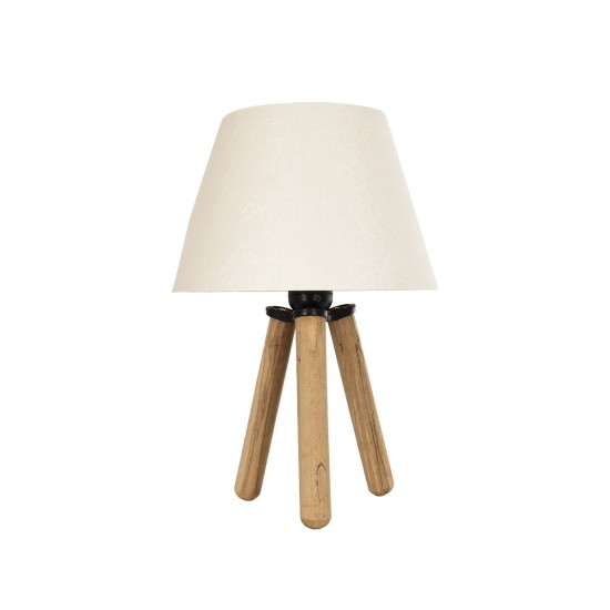 GLOBOSTAR® CAP 204-0069 Μοντέρνο Επιτραπέζιο Φωτιστικό Πορτατίφ με Ντουί 1 x E27 AC 220-240V IP20 - Καφέ & Λευκό - Μ22 x Π22 x Υ33cm GLOBOSTAR® CAP 204-0069 Μοντέρνο Επιτραπέζιο Φωτιστικό Πορτατίφ με Ντουί 1 x E27 AC 220-240V IP20 - Καφέ & Λευκό - Μ22 x Π22 x Υ33cm