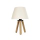GLOBOSTAR® CAP 204-0069 Μοντέρνο Επιτραπέζιο Φωτιστικό Πορτατίφ με Ντουί 1 x E27 AC 220-240V IP20 - Καφέ & Λευκό - Μ22 x Π22 x Υ33cm GLOBOSTAR® CAP 204-0069 Μοντέρνο Επιτραπέζιο Φωτιστικό Πορτατίφ με Ντουί 1 x E27 AC 220-240V IP20 - Καφέ & Λευκό - Μ22 x Π22 x Υ33cm