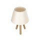 GLOBOSTAR® CAP 204-0069 Μοντέρνο Επιτραπέζιο Φωτιστικό Πορτατίφ με Ντουί 1 x E27 AC 220-240V IP20 - Καφέ & Λευκό - Μ22 x Π22 x Υ33cm GLOBOSTAR® CAP 204-0069 Μοντέρνο Επιτραπέζιο Φωτιστικό Πορτατίφ με Ντουί 1 x E27 AC 220-240V IP20 - Καφέ & Λευκό - Μ22 x Π22 x Υ33cm