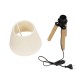 GLOBOSTAR® CAP 204-0069 Μοντέρνο Επιτραπέζιο Φωτιστικό Πορτατίφ με Ντουί 1 x E27 AC 220-240V IP20 - Καφέ & Λευκό - Μ22 x Π22 x Υ33cm GLOBOSTAR® CAP 204-0069 Μοντέρνο Επιτραπέζιο Φωτιστικό Πορτατίφ με Ντουί 1 x E27 AC 220-240V IP20 - Καφέ & Λευκό - Μ22 x Π22 x Υ33cm