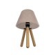 GLOBOSTAR® CAP 204-0070 Μοντέρνο Επιτραπέζιο Φωτιστικό Πορτατίφ με Ντουί 1 x E27 AC 220-240V IP20 - Καφέ & Ροζ - Μ22 x Π22 x Υ33cm