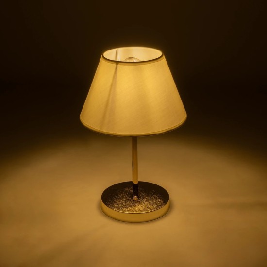 GLOBOSTAR® GLOSSY 204-0071 Μοντέρνο Επιτραπέζιο Φωτιστικό Πορτατίφ με Ντουί 1 x E27 AC 220-240V IP20 - Χρυσό & Λευκό - Μ22 x Π22 x Υ34cm GLOBOSTAR® GLOSSY 204-0071 Μοντέρνο Επιτραπέζιο Φωτιστικό Πορτατίφ με Ντουί 1 x E27 AC 220-240V IP20 - Χρυσό & Λευκό - Μ22 x Π22 x Υ34cm