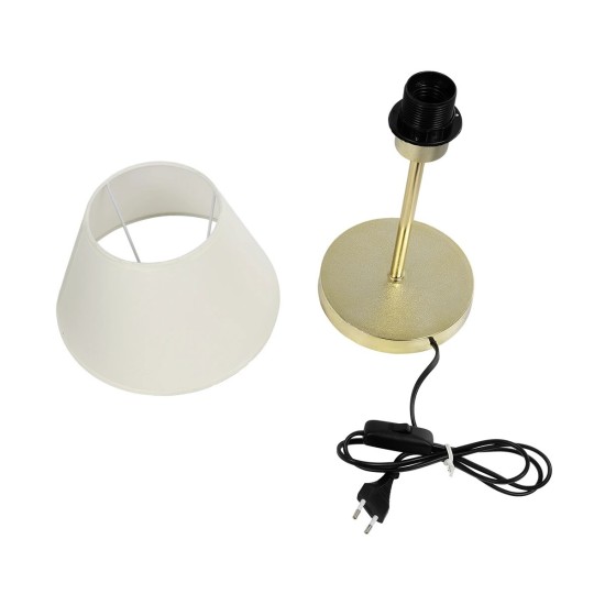 GLOBOSTAR® GLOSSY 204-0071 Μοντέρνο Επιτραπέζιο Φωτιστικό Πορτατίφ με Ντουί 1 x E27 AC 220-240V IP20 - Χρυσό & Λευκό - Μ22 x Π22 x Υ34cm GLOBOSTAR® GLOSSY 204-0071 Μοντέρνο Επιτραπέζιο Φωτιστικό Πορτατίφ με Ντουί 1 x E27 AC 220-240V IP20 - Χρυσό & Λευκό - Μ22 x Π22 x Υ34cm