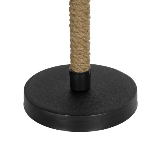 GLOBOSTAR® STRING 204-0072 Μοντέρνο Επιτραπέζιο Φωτιστικό Πορτατίφ με Ντουί 1 x E27 AC 220-240V IP20 - Μαύρο & Μπεζ - Μ24 x Π24 x Υ37cm GLOBOSTAR® STRING 204-0072 Μοντέρνο Επιτραπέζιο Φωτιστικό Πορτατίφ με Ντουί 1 x E27 AC 220-240V IP20 - Μαύρο & Μπεζ - Μ24 x Π24 x Υ37cm
