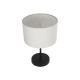 GLOBOSTAR® LARA 204-0075 Μοντέρνο Επιτραπέζιο Φωτιστικό Πορτατίφ με Ντουί 1 x E27 AC 220-240V IP20 - Μαύρο & Μπεζ - Μ24 x Π24 x Υ36cm GLOBOSTAR® LARA 204-0075 Μοντέρνο Επιτραπέζιο Φωτιστικό Πορτατίφ με Ντουί 1 x E27 AC 220-240V IP20 - Μαύρο & Μπεζ - Μ24 x Π24 x Υ36cm