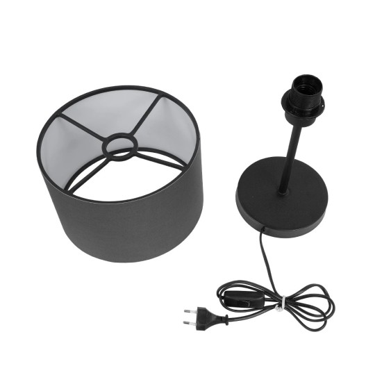 GLOBOSTAR® LARA 204-0076 Μοντέρνο Επιτραπέζιο Φωτιστικό Πορτατίφ με Ντουί 1 x E27 AC 220-240V IP20 - Μαύρο - Μ24 x Π24 x Υ36cm GLOBOSTAR® LARA 204-0076 Μοντέρνο Επιτραπέζιο Φωτιστικό Πορτατίφ με Ντουί 1 x E27 AC 220-240V IP20 - Μαύρο - Μ24 x Π24 x Υ36cm