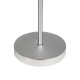 GLOBOSTAR® GLOSSY 204-0077 Μοντέρνο Επιτραπέζιο Φωτιστικό Πορτατίφ με Ντουί 1 x E27 AC 220-240V IP20 - Ασημί & Μπεζ - Μ19 x Π19 x Υ36cm