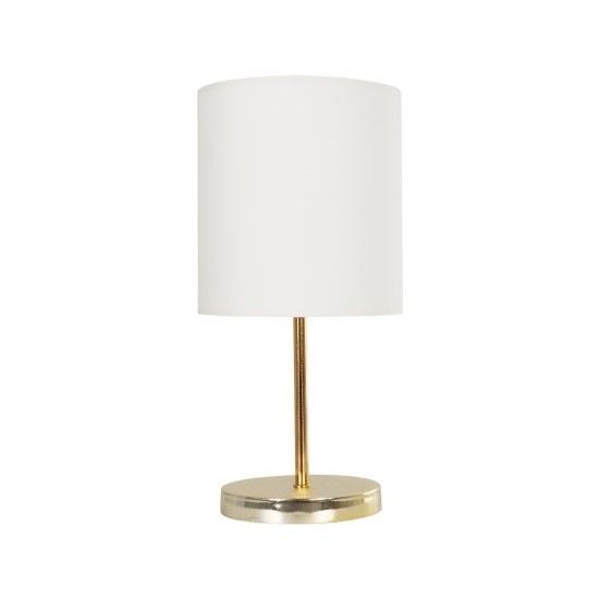 GLOBOSTAR® GLOSSY 204-0078 Μοντέρνο Επιτραπέζιο Φωτιστικό Πορτατίφ με Ντουί 1 x E27 AC 220-240V IP20 - Χρυσό & Μπεζ - Μ19 x Π19 x Υ38cm GLOBOSTAR® GLOSSY 204-0078 Μοντέρνο Επιτραπέζιο Φωτιστικό Πορτατίφ με Ντουί 1 x E27 AC 220-240V IP20 - Χρυσό & Μπεζ - Μ19 x Π19 x Υ38cm