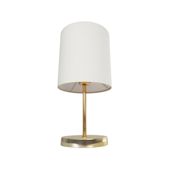 GLOBOSTAR® GLOSSY 204-0078 Μοντέρνο Επιτραπέζιο Φωτιστικό Πορτατίφ με Ντουί 1 x E27 AC 220-240V IP20 - Χρυσό & Μπεζ - Μ19 x Π19 x Υ38cm GLOBOSTAR® GLOSSY 204-0078 Μοντέρνο Επιτραπέζιο Φωτιστικό Πορτατίφ με Ντουί 1 x E27 AC 220-240V IP20 - Χρυσό & Μπεζ - Μ19 x Π19 x Υ38cm
