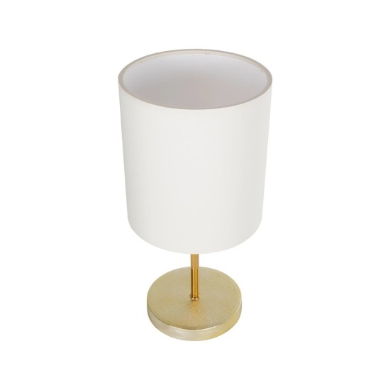 GLOBOSTAR® GLOSSY 204-0078 Μοντέρνο Επιτραπέζιο Φωτιστικό Πορτατίφ με Ντουί 1 x E27 AC 220-240V IP20 - Χρυσό & Μπεζ - Μ19 x Π19 x Υ38cm GLOBOSTAR® GLOSSY 204-0078 Μοντέρνο Επιτραπέζιο Φωτιστικό Πορτατίφ με Ντουί 1 x E27 AC 220-240V IP20 - Χρυσό & Μπεζ - Μ19 x Π19 x Υ38cm