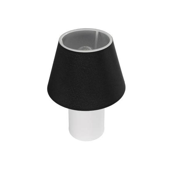 GLOBOSTAR® CIA 204-0081 Μοντέρνο Επιτραπέζιο Φωτιστικό Πορτατίφ με Ντουί 1 x E27 AC 220-240V IP20 - Λευκό & Μαύρο - Μ23 x Π23 x Υ31,5cm