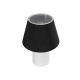GLOBOSTAR® CIA 204-0081 Μοντέρνο Επιτραπέζιο Φωτιστικό Πορτατίφ με Ντουί 1 x E27 AC 220-240V IP20 - Λευκό & Μαύρο - Μ23 x Π23 x Υ31,5cm