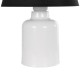 GLOBOSTAR® CIA 204-0081 Μοντέρνο Επιτραπέζιο Φωτιστικό Πορτατίφ με Ντουί 1 x E27 AC 220-240V IP20 - Λευκό & Μαύρο - Μ23 x Π23 x Υ31,5cm