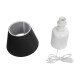 GLOBOSTAR® CIA 204-0081 Μοντέρνο Επιτραπέζιο Φωτιστικό Πορτατίφ με Ντουί 1 x E27 AC 220-240V IP20 - Λευκό & Μαύρο - Μ23 x Π23 x Υ31,5cm