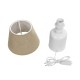 GLOBOSTAR® CIA 204-0082 Μοντέρνο Επιτραπέζιο Φωτιστικό Πορτατίφ με Ντουί 1 x E27 AC 220-240V IP20 - Λευκό & Μπεζ - Μ23 x Π23 x Υ31,5cm GLOBOSTAR® CIA 204-0082 Μοντέρνο Επιτραπέζιο Φωτιστικό Πορτατίφ με Ντουί 1 x E27 AC 220-240V IP20 - Λευκό & Μπεζ - Μ23 x Π23 x Υ31,5cm