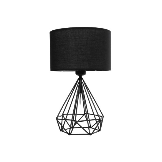 GLOBOSTAR® DIAMOND 204-0083 Μοντέρνο Επιτραπέζιο Φωτιστικό Πορτατίφ με Ντουί 1 x E27 AC 220-240V IP20 - Μαύρο - Μ24,5 x Π24,5 x Υ40cm GLOBOSTAR® DIAMOND 204-0083 Μοντέρνο Επιτραπέζιο Φωτιστικό Πορτατίφ με Ντουί 1 x E27 AC 220-240V IP20 - Μαύρο - Μ24,5 x Π24,5 x Υ40cm