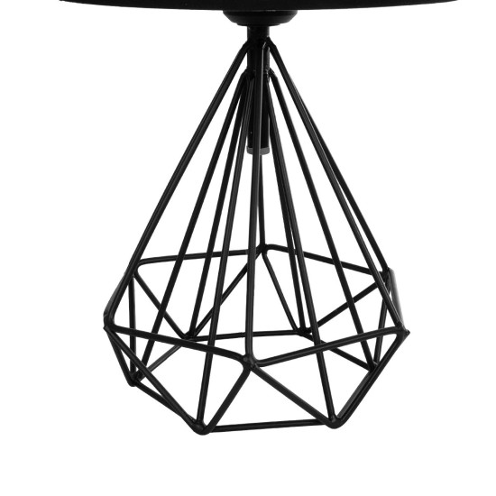 GLOBOSTAR® DIAMOND 204-0083 Μοντέρνο Επιτραπέζιο Φωτιστικό Πορτατίφ με Ντουί 1 x E27 AC 220-240V IP20 - Μαύρο - Μ24,5 x Π24,5 x Υ40cm GLOBOSTAR® DIAMOND 204-0083 Μοντέρνο Επιτραπέζιο Φωτιστικό Πορτατίφ με Ντουί 1 x E27 AC 220-240V IP20 - Μαύρο - Μ24,5 x Π24,5 x Υ40cm